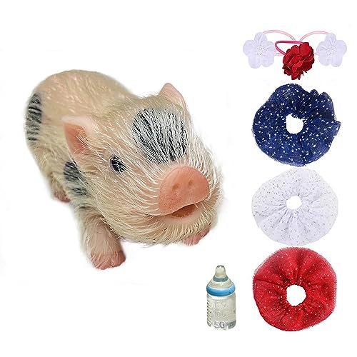 OtardDolls Lifelike Reborn Pig Dolls, 5 Inch Soft Realistic Newborn Cute Pig Dolls with Toy Accessories for Birthday, Christmas