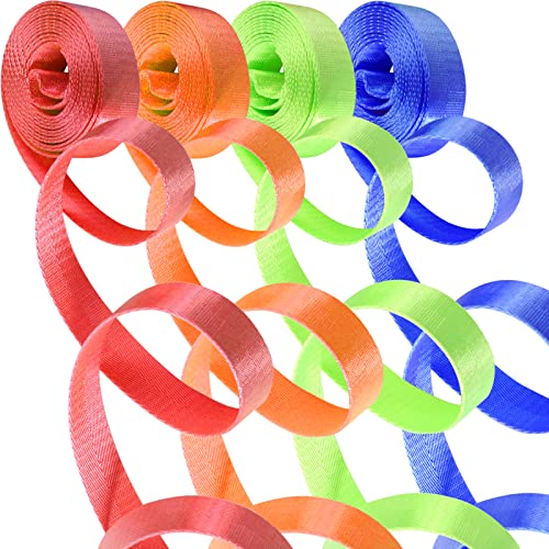 12 Rolls Nylon Webbing 1 inch 1.5 inch 2 inch Nylon Strap Webbing Straps Backpack Straps Nylon Belt, 10 25 50 3.3 Yards Webbing Strapping - size: 1 inch-3.3 yards, style: A-12 Colors