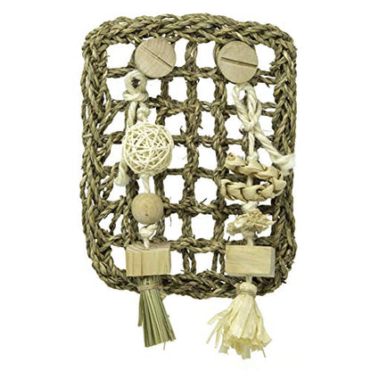 Oxbow Enriched Life Play Wall, Rabbit & Guinea Pig Toy, Enrichment for Bunny, Guinea Pig, Hamster, Rabbit, Chinchilla, Rat, Chinchilla Cage Accessories, Bunny Accessories for Cage, Small - size: .27 LB