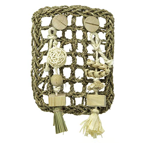 Oxbow Enriched Life Play Wall, Small, Rabbit Toys, Guinea Pig Toys, Enrichment for Bunny, Guinea Pig, Hamster, Rabbit, Chinchilla, Rat, Chinchilla Cage Accessories, Small Pet Accessories for Cage - size: .27 LB (Pack of 3)