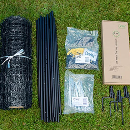 Omlet Chicken Fencing | High Poultry Netting with Door | Significantly Higher Than Other Moveable Fencing Options on The Market | Give Your Chickens More Space | 138ft - size: 138ft