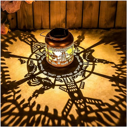 Chicken Solar Lanterns Outdoor Waterproof,Hanging Solar Lights Chicken Gifts for Women Men Metal LED Decorative Light for Yard,Patio,Lawn,Tabletop,Pathway,Landscape,Garden Decor - style: Chicken