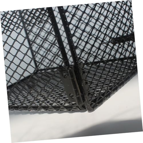Square Shape Scalding Lampshade for Reptiles Poultry Sturdy Iron Material Easy Install Protects Lights