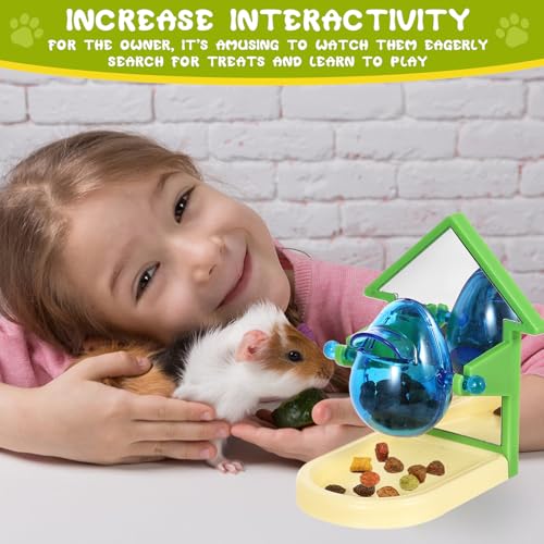 2 Pack Rat Enrichment Toys - Interactive Foraging & Puzzle Games, Treat Dispensing Slow Feeder for Rat, Hamster, Chinchilla, Hedgehog