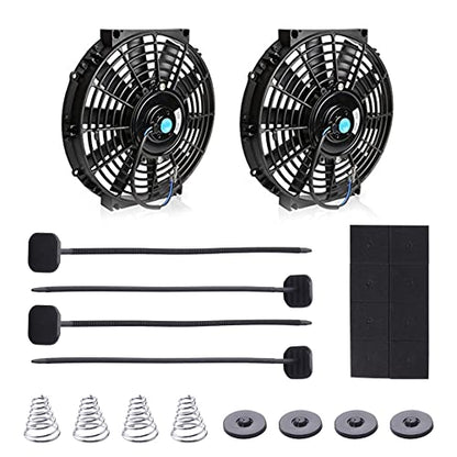 ORAEVY Fan Mounting Kit, Electric Radiator Fan plastic rods Installation Kit Compatible Mount hold Radiator Spal fan, Electric Cooling Fan and Transmission Cooler