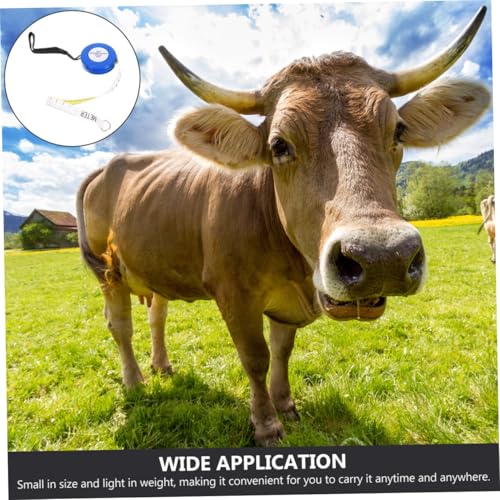 DOITOOL Professional Animal Measuring Tape for Goats Horses Cattle and Pigs Tearproof Retractable Weight Tape with Markings for Accurate Livestock Measurement Farms