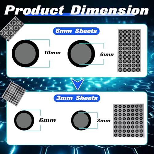 1548 Pcs 3D Scanning Marker for 3D Scanners - High Reflective Marking Points and Positioning Dots, 1100 + 448 PCS Stickers for Enhanced 3D Scan Precision (6mm & 3mm) - size: 30 Pcs 6mm&3MM