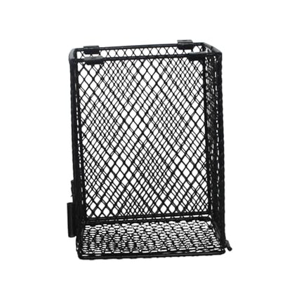 Hemoton Reptile Scald Lamp Shade PET Heating Lamp Guard for Reptiles and Poultry Sturdy Black Design Suitable for Terrariums
