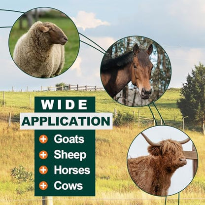 KUAFU Hay Feeder 2 in 1 Hay Rack Wall Mount Goat Feeders，Heavy Duty Galvanized Steel Hanging Feeders for Farm Livestock Small Goat & Sheep Grain Indoor Outdoor Uses | Galvanized Steel Hanging Feeders for Farm Livestock Small Goat & Sheep Grain Indoor Outd