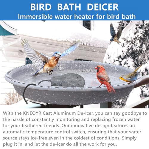 150W Specialized Bird & Chicken Waterer Heater - Tailored for Avian and Poultry Drinking Needs - Perfect for Indoor & Outdoor Winter Use - Durable Aluminum Cast for Rapid, Efficient Heating