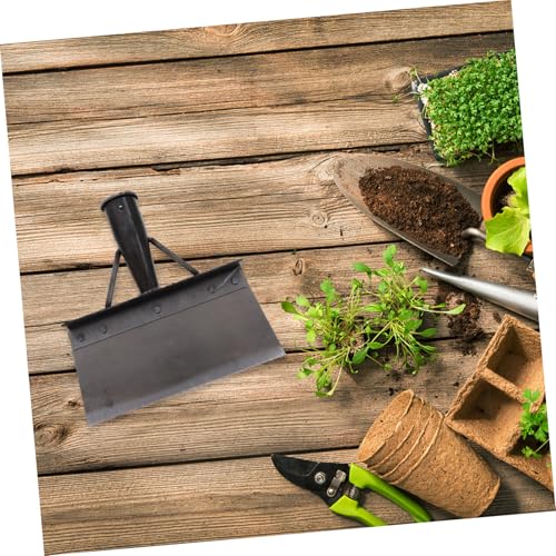 Multi-Functional Metal Dung Shovel for Farm Poultry Cleaning Heavy-Duty Fowl Dung Scoop Long Handle for Chicken Duck Pens