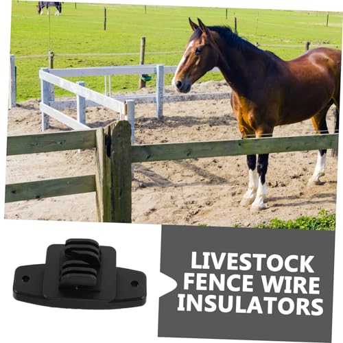 Mipcase 50pcs Electric Farm Insulators for Animal Fencing Material Hold Post Accessories for Secure Fencing