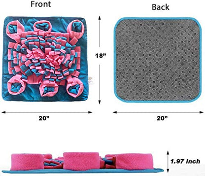 Interactive Dog Snuffle Mat for Mental Stimulation and Enrichment for Dogs Pigs Rabbits Cats and Other Small Animals Encourages Natural Foraging Skills and Stress Relief