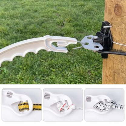 5 Pack Plastic Electric Fence Gate Handle, Insulated Plastic Hook, Suitable for Building Electric Fences - style: 5 Pack