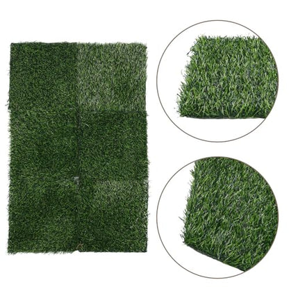 DECHOUS 6Pcs Washable Nesting Pads for Chicken Coop, 12 Inch Nesting Box Pads Reusable Artificial Grass Egg Laying Mat Bedding Liners for Poultry