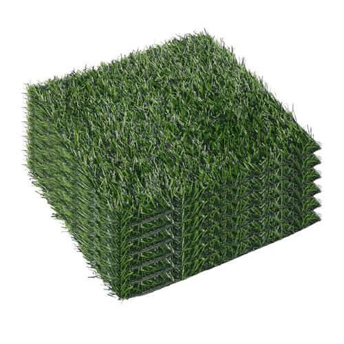 DECHOUS 6Pcs Washable Nesting Pads for Chicken Coop, 12 Inch Nesting Box Pads Reusable Artificial Grass Egg Laying Mat Bedding Liners for Poultry