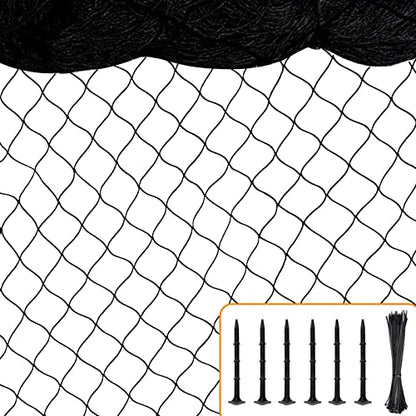 BSTPCOO Bird Netting 50'x50' with 1" Square Mesh Bird Net Garden Nettings for Chicken Coop Roof, Poultry Netting Heavy Duty Nylon Net Aviary Nettings Deer Fence Hawk nets for Chicken Run - size: 50'×50'-1''