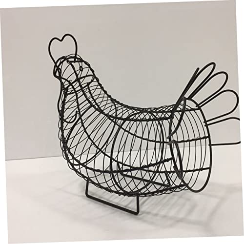 Iron Wire Egg Basket Storage Container Egg Collection Basket Storage Wire Basket Egg Rack Egg Shelf