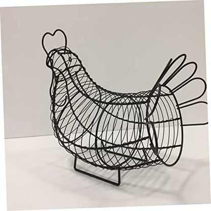 Iron Wire Egg Basket Storage Container Egg Collection Basket Storage Wire Basket Egg Rack Egg Shelf