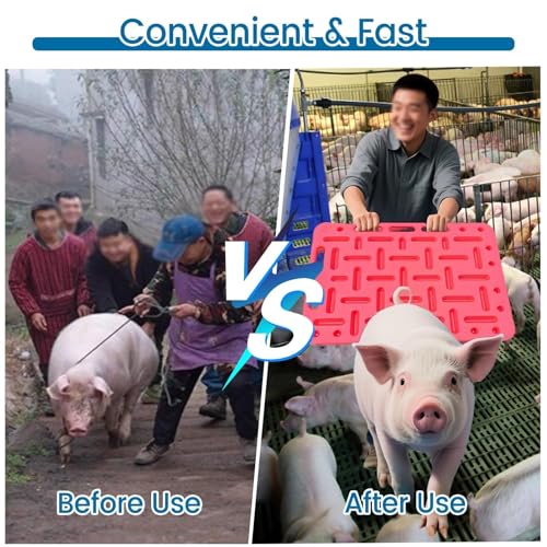 1pc Livestock Sorting Panel with Long-Handled Paddle - Durable Animal Guide Board for Pigs, Cattle, Sheep, and Goats(47x31in) - size: 47x31in