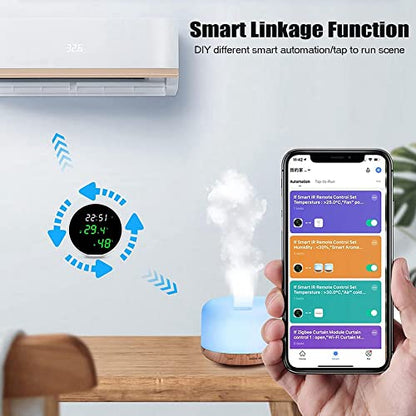 Indoor Hygrometer Temperature Humidity Monitor Smart Temperature Humidity Monitor with LED Backlit Display