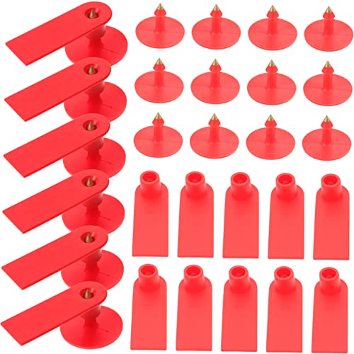 100pcs Ear Tags for Livestock No Cattle Sheep Goat Tags Flexible Lightweight for Farm Use Easy to Replace Break Resistant