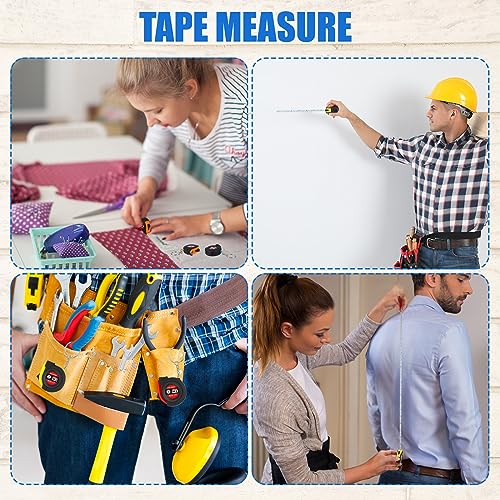 Copkim 36 Pcs Father's Day Dad Gifts Mini Tape Measure Keychain Bulk Retractable Measuring Tape with Slide Lock 3 Ft/ 1m Portable Pocket Small Tape Measure for Dad Party Favors