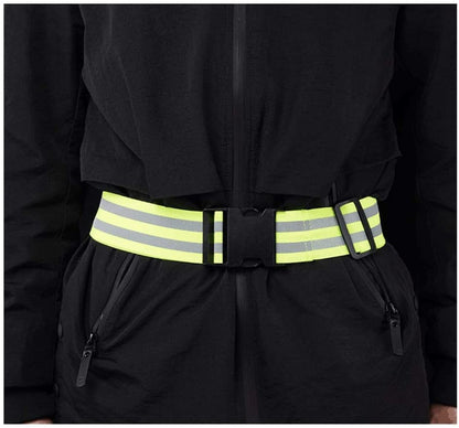 Reflective Reflective Vest Belt Leggings for Cycling with Bicycle Drawstrings Vest(E) - color: E