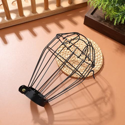 ERINGOGO Reptile Heat Lamp Cage Guard Heating Lamp Cover Iron Mesh Insulation Shade for Terrarium Anti-Scald Protection for Reptiles 5.70 X 3.46 X 3.46 in 1 Pack