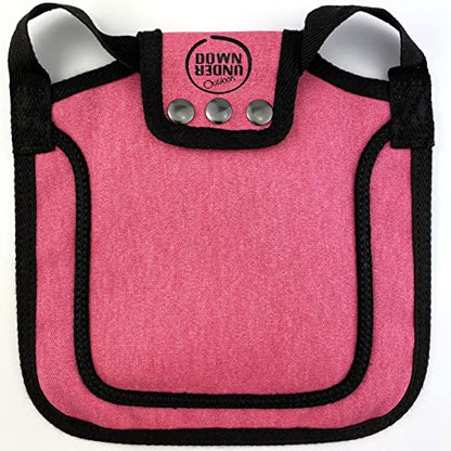 DOWN UNDER OUTDOORS Medium-Large Chicken Saddle with Adjustable Straps, Chicken Apron, Poultry Saver, Pet Supplies, Including Shoulder Cover (Pink) - color: Pink