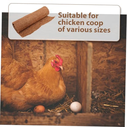 4pcs Washable Chicken Nesting Pads Nonslip Coconut Coir Mats for Coop Bedding Soft Comfortable Nesting Box Liners for Hens to Lay Eggs Thick