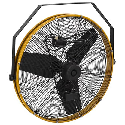 CAT fans - 30 Inch Outdoor IPX4 Weatherproof High Velocity Wall Mounted Shroud Fan. 8900 CFM, 3 Speed - For Industrial, Commercial, & Residential Use. cETL Certified (HVOD-30S-NG)