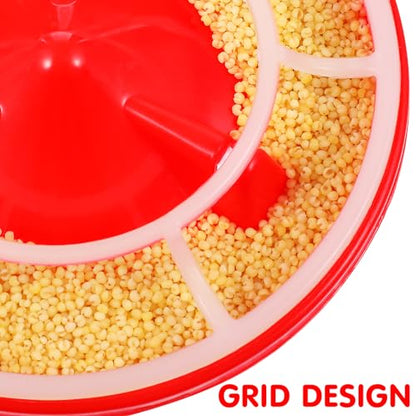 Chicken Feeder and Waterer Set Ducklings Quail Feeders Poultry Baby Chick Plastic Drinker and Waterer Kit for Farm and Brooder Use 4" X 3.5"