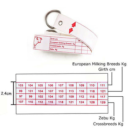 WIN TAPE Professional Cattle Weight (KG) & Height (CM) Tape Measure