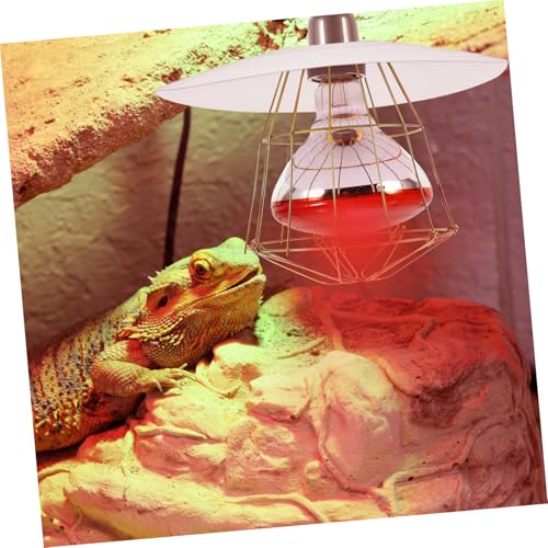 YARNOW Heat Lamp Guard for Chicken Coop for Livestock Heating Easy Installation Enhanced Heat Efficiency for Chickens and Reptiles