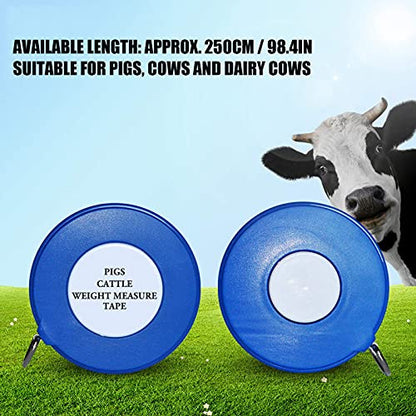 Horse Weight Tape, Horse Measuring Stick, Retractable Pig Weight Measuring Tape Professional Measure Horse and Pony Height/Weight Tape Measuring Stick Tape Measure
