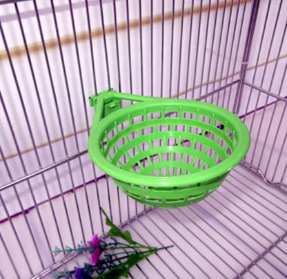 6PCS Bird Nests Plastic Hollow Hanging Cage Eggs Hatching Tool Bird Breeding Hut Nest Pan Finch Parrot Canary