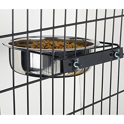 Pro Select Classic Stainless Steel Bolt On Coop Cup Bowls for Dogs - Five Sizes to Choose (64 Ounces) - size: 64 Ounces