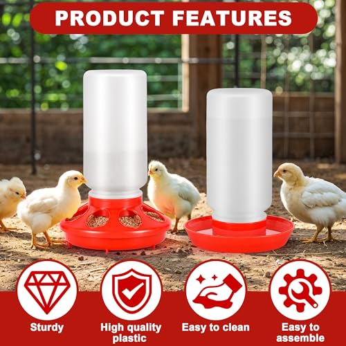 Chicken Brooder Box for Chicks, Brooder Box with Feeder and Waterer, Chick Starter Kit with Chick Perch for Small Poultry Ducks Quail