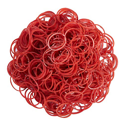 AMUU Rubber Bands size 10 500pcs Red 1inch Small mini Rubber Bands | Elastic Band for Office School Home Elastic Band - color: Red-500pcs