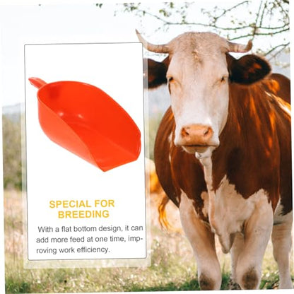 Sosoport Livestock Feed Shovel Heavy-Duty Feeding Scoop for Poultry Livestock Durable Farm Food Scoop Convenient and Portable Feeding Tool for Farm and Garden Use