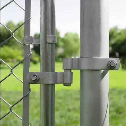 2 Pack Chain Link Fence Frame Gate Post Male Hinge with Bolts and Nuts (1-3/8 Inch) - size: 1-3/8 Inch