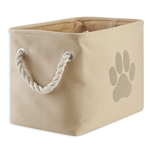Bone Dry Pet Storage Collection Collapsible Bin, Small Rectangle, Taupe - color: Taupe, size: Small Rectangle