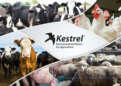 Kestrel Drop D2AG Livestock Heat Stress Monitor, HiViz Green
