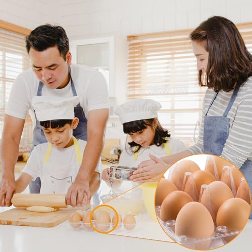 100 Pack Plastic Egg Cartons 12 Count Egg Cartons Cheap Bulk for Chicken Eggs, Egg Holder Egg Container for Fresh Eggs, Reusable Egg Carton for Family, Chicken Farm and Markets, 2x6 Grid, Medium - size: 100P2×6