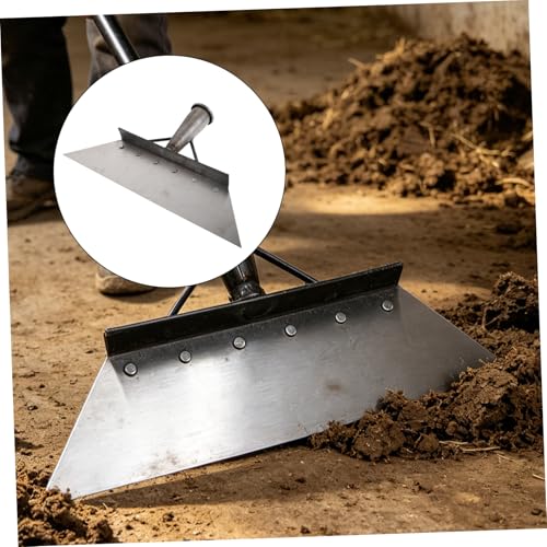 UKCOCO Manganese Steel Floor Scraper and Small Shovel for Barn Cleaning, 32cm Multifunctional Livestock Manure Scraper for Pig, Chicken, and Cattle Farms