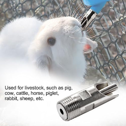 uxcell 1/2 PT Thread Pig Nipple Drinker Feeder Waterer Metal Automatic Pig Water Nipple for Sows Piglets Drinking, 1 Pc