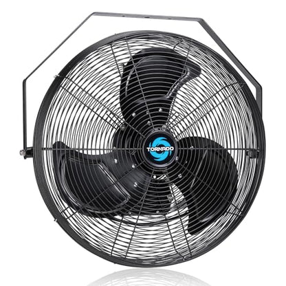 Tornado 20-Inch High Velocity Outdoor Wall Fan, IPX4 Water-Resistant, 3-Speed 4750 CFM, UL Safety Certified for Industrial, Commercial, Residential & Greenhouse Use - size: 20 Inch New