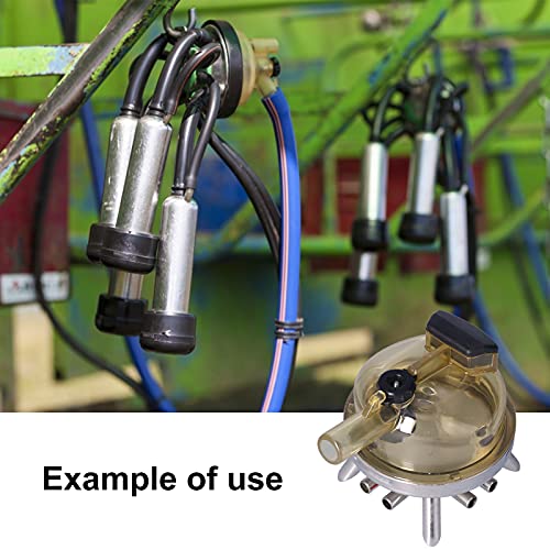 Complete Milking Claw Unit, 400ml Capacity, for Goat Sheep Cow, Stainless Steel Claw, PC Clear Top Cover, Faster and Efficient Milking, for Milking Machine and Milking Parlour