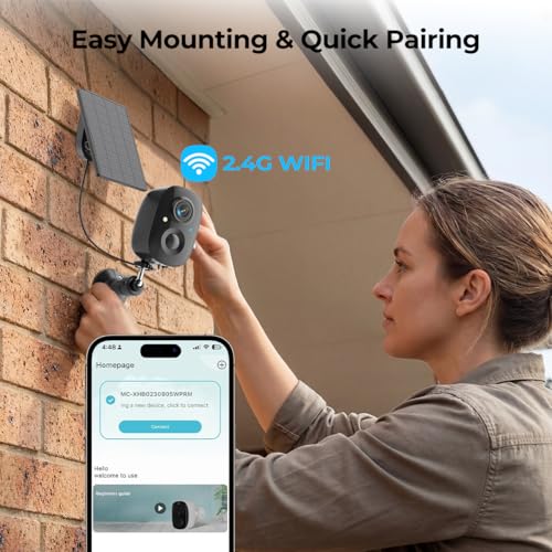 Security Cameras Wireless Outdoor 2K Solar Powered WiFi Cameras for Home Security,AI Motion Detection,Siren Alarm,Spotlight Color Night Vision,2-Way Audio,SD/Cloud Storage (2 Solar Cams)
